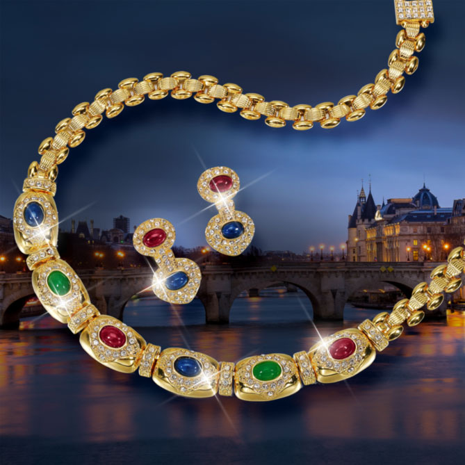 Conjunto Essence de Paris: 159 cristales de Swarovski, talla redonda, engastados en pavé