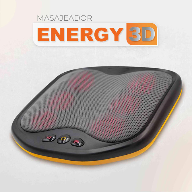 Masajeador ENERGY 3D: 3 velocidades