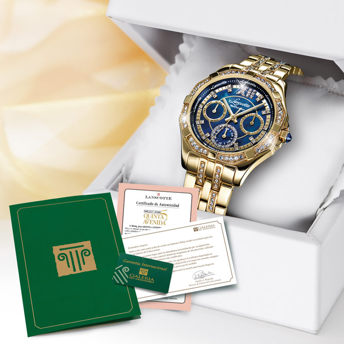Reloj-Joya Quinta Avenida Lady: Presentado en un estuche con sus correspondientes Certificados de Autenticidad y Garantía Internacional por 2 años