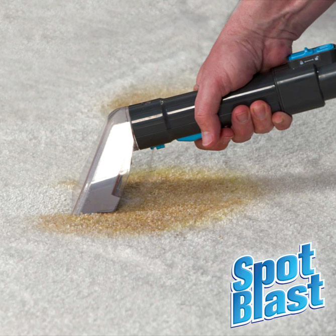 Sistema de limpieza Spot Blast: portacepillos de fácil acceso